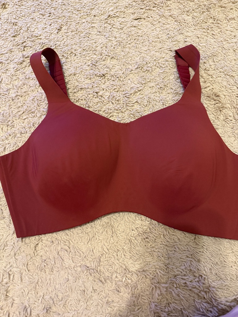 Knix Wireless Seamless Bra  Burgundy Wine